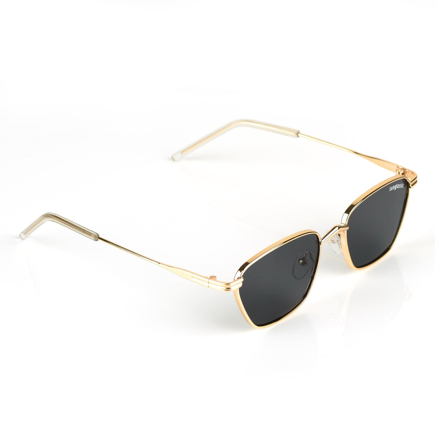 Andreas Gold Black Edition Trapezoid Sunglasses