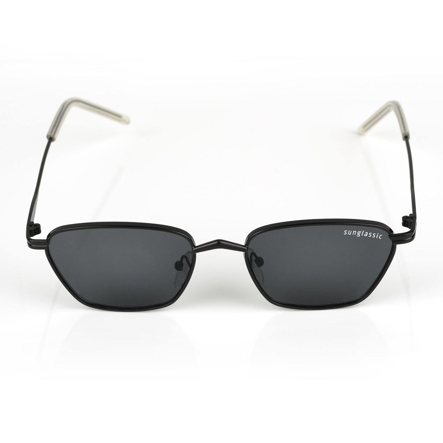 Andreas Full Black Edition Trapezoid Sunglasses