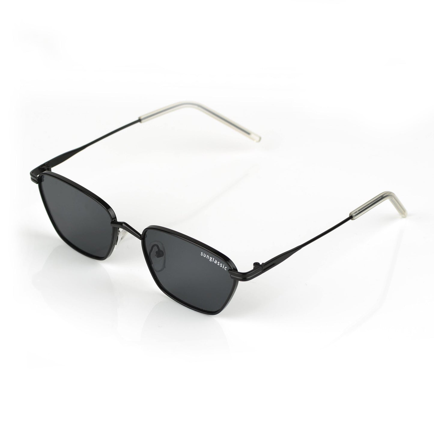 Andreas Full Black Edition Trapezoid Sunglasses