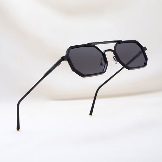 Commando V1 Rectangle Full Black Sunglasses