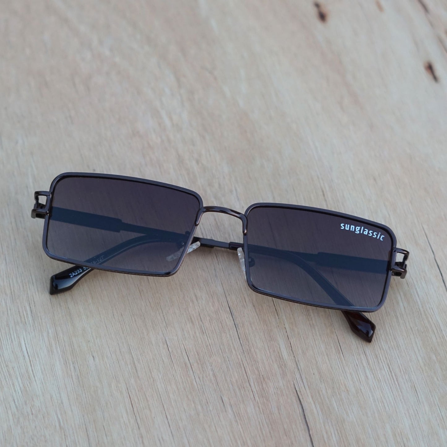 Walker Brown Rectangle Sunglasses