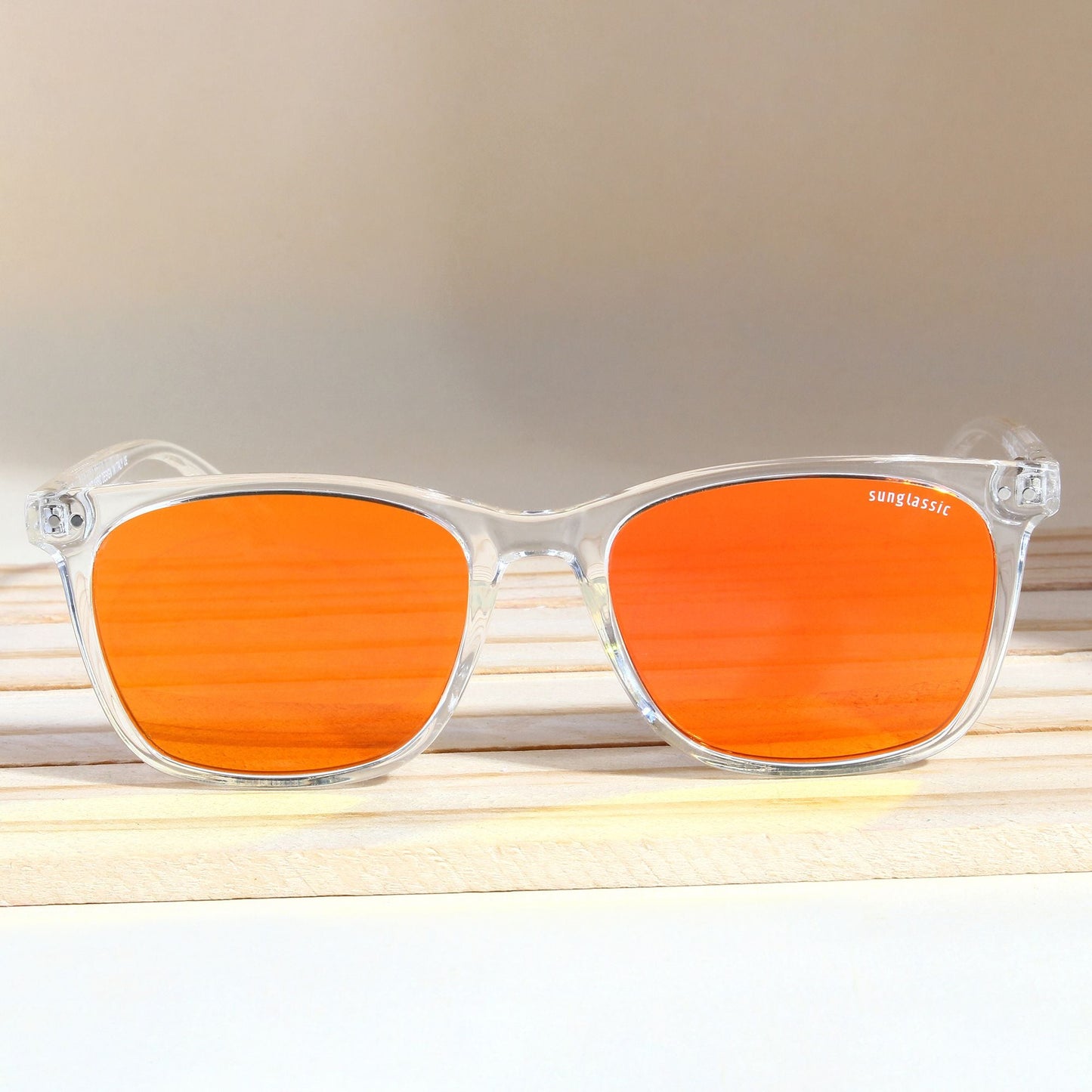 Marlton. Orange Mercurial Polarized TR90 Square Sunglasses