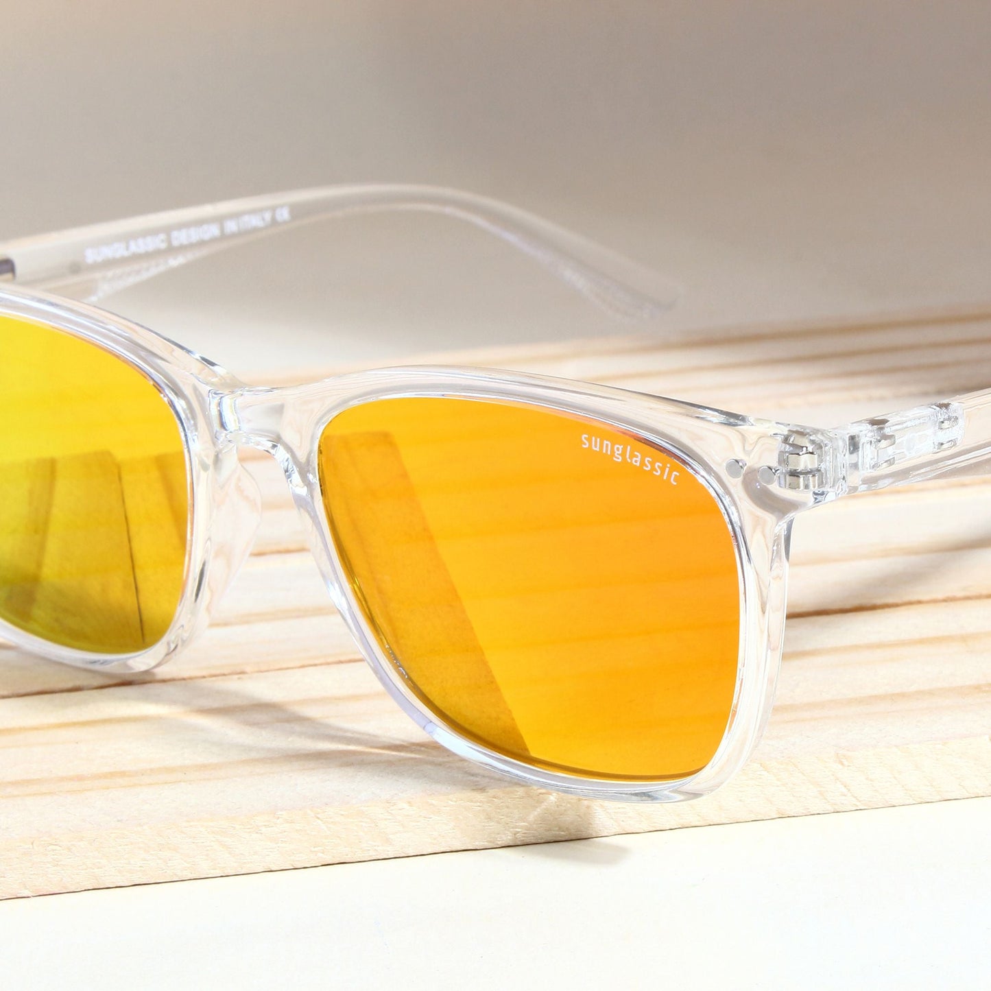 Marlton. Orange Mercurial Polarized TR90 Square Sunglasses