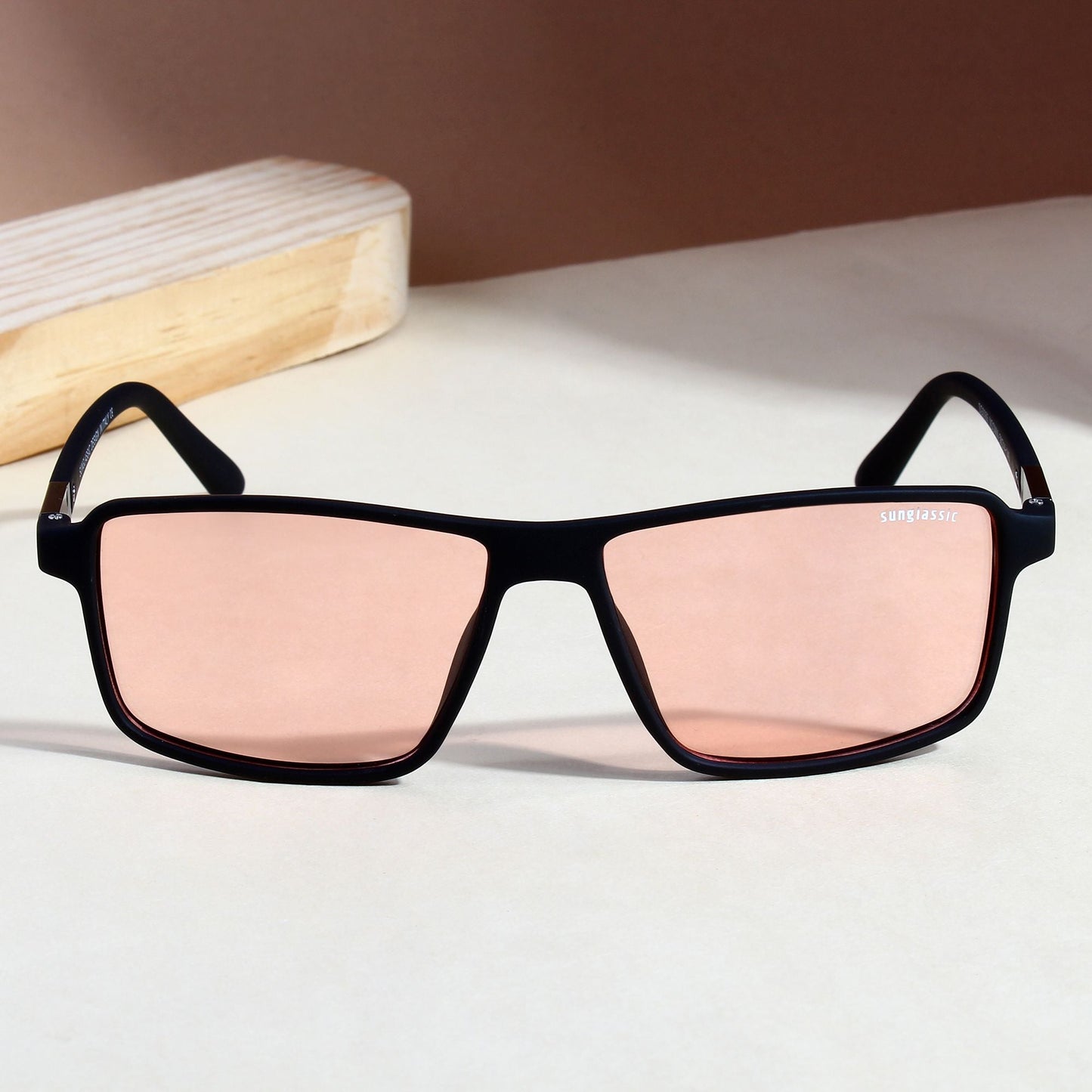 Moomin. Orange Polarized Rectangle Sunglasses