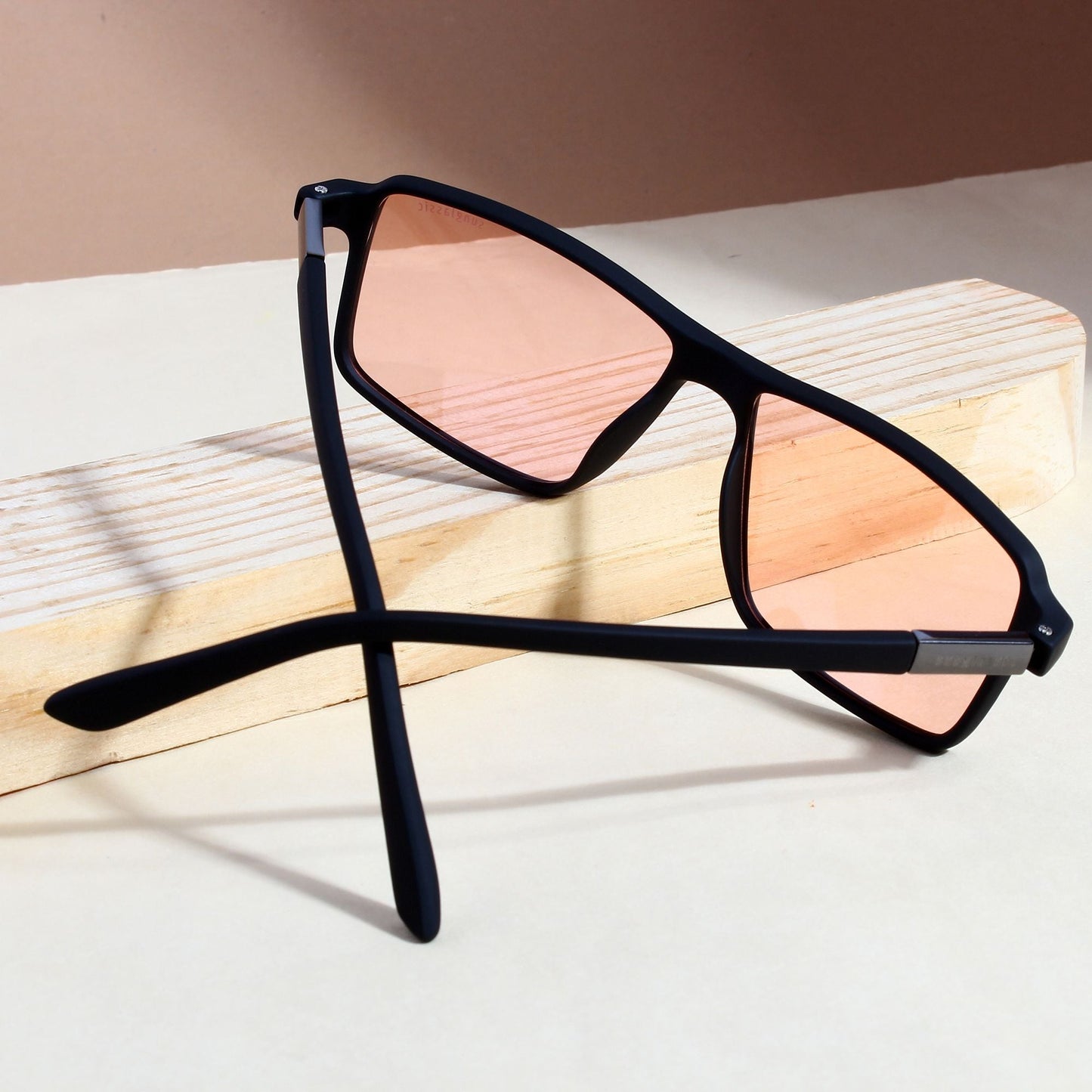 Moomin. Orange Polarized Rectangle Sunglasses