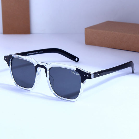 Kingsman Clear Black Square Sunglasses