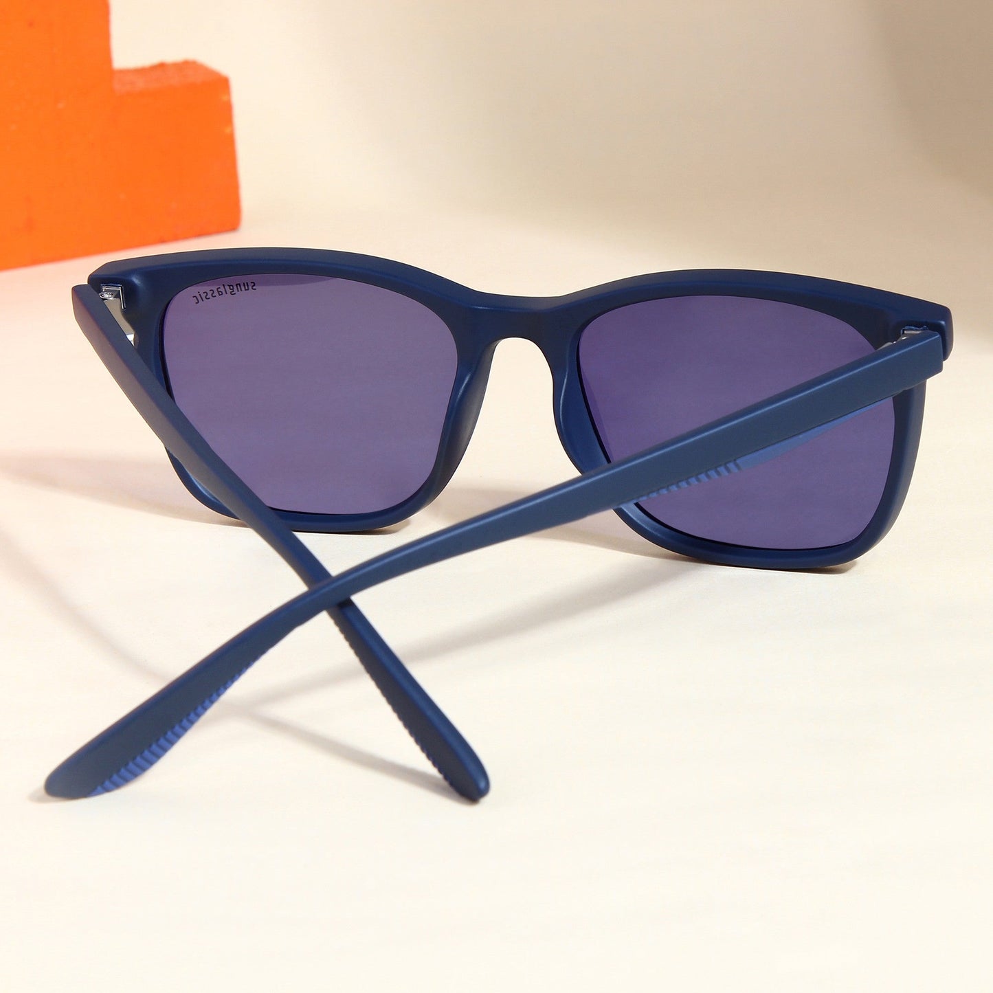 Marlton. Blue Polarized TR90 Square Sunglasses