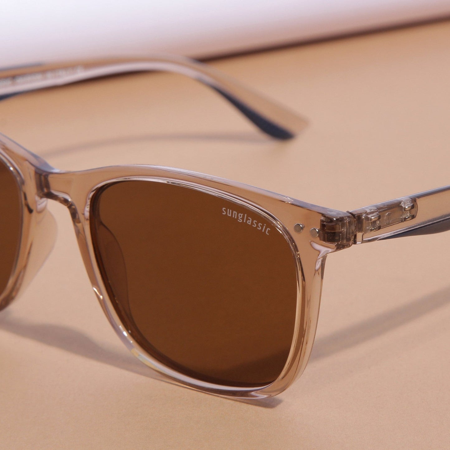 Marlton. Brown Polarized TR90 Square Sunglasses